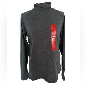 Eddie Bauer Charcoal Long Sleeve Funnel Neck Top